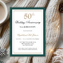 Search for gold 50th wedding anniversary invitations Script calligraphy