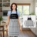 Recherche de noir de rayure tabliers Noir et blanc