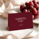 Search for burgundy place cards Minimalist