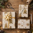 Search for gold snowflake wrapping paper Rustic