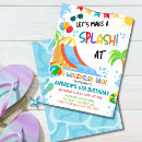 Search for waterslide party invitations Waterpark