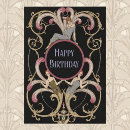 Search for art nouveau birthday cards Feminine