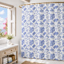 Search for toile shower curtains Blue white
