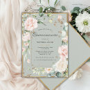 Search for sage green quinceanera invitations Watercolor