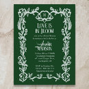 Search for love in bloom bridal shower invitations Botanical