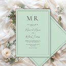 Search for mint green wedding invitations Elegant
