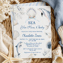 Search for dolphin baby shower invitations Sea you soon baby