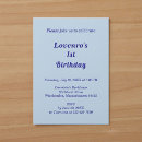 Search for light blue birthday invitations Minimalist