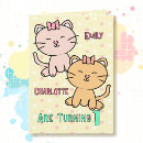 Search for twins 1st birthday cards Cute