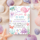 Search for ocean animal invitations Mother to be