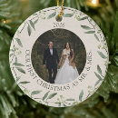 Search for mistletoe ornaments First married christmas
