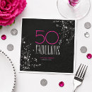 Recherche de 50 ans serviettes Célébration d'anniversaire marquant