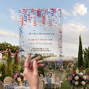 Search for patriotic birthday invitations Red white and blue