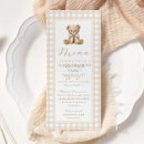Search for baby shower menus We can bearly wait