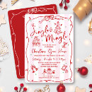 Search for jingle and mingle invitations Red