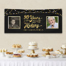 Search for 90th birthday banners Vintage