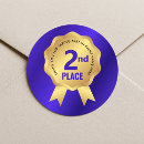 Search for second place stickers Runner up