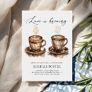Search for love is brewing bridal shower invitations Brunch