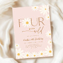 Search for four birthday invitations For her