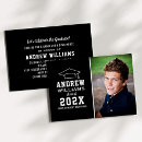 Search for black and white graduation invitations Typography