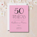 Recherche de fifty and fabulous invitations Fête d'anniversaire élégante