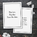 Search for big day invitations Black and white