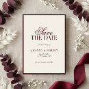 Recherche de burgundy save the dates Moderne