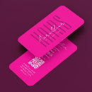 Search for fuchsia business cards Hair stylist