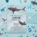 Search for great white shark invitations Shark pool party