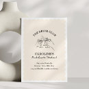 Search for cocktail bachelorette party invitations Black and white