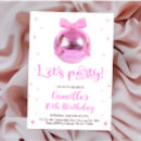 Search for disco ball birthday invitations Girl