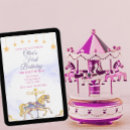 Search for pink carousel invitations Gold