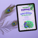 Search for peacock birthday invitations Green