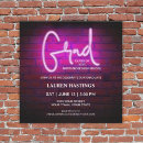 Search for hot pink graduation invitations High school