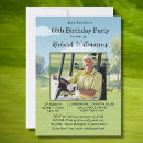 Search for golf 60th birthday invitations For him
