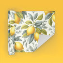 Search for yellow lemon wrapping paper Tropical