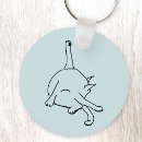 Search for line drawing keychains Cat