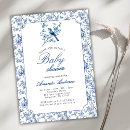 Recherche de toile de lapin invitations Bleu et blanc