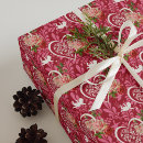 Search for vintage valentine wrapping paper Red