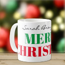 Recherche de joyeuses fêtes tasses Typographie