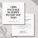 Search for package inserts business cards Social media