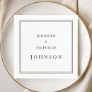 Search for classic wedding napkins Basic
