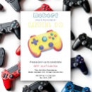 Search for video games birthday invitations Level unlocked