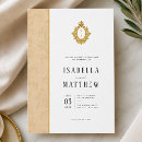 Search for leafy wedding invitations Crest