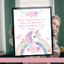 Search for rainbow unicorn posters Girl