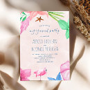 Search for hawaiian engagement party invitations Hibiscus