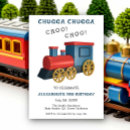 Search for choo choo birthday invitations All aboard