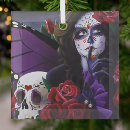 Search for red skull ornaments Dia de los muertos
