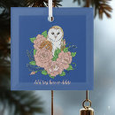 Search for vintage owl ornaments Blue