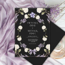 Search for lavender black wedding invitations Elegant